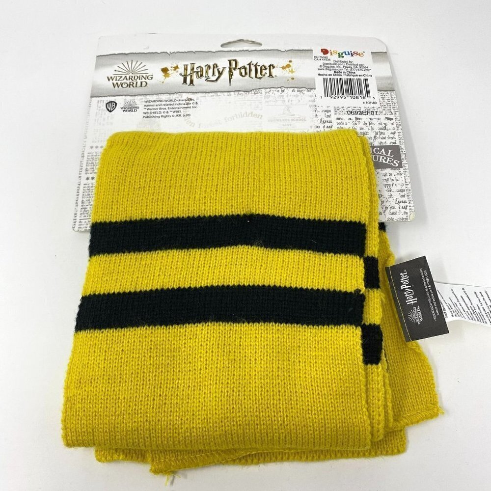 Disguise Kids' Harry Potter Hufflepuff Halloween Costume Scarf One Size - Picture 3 of 4